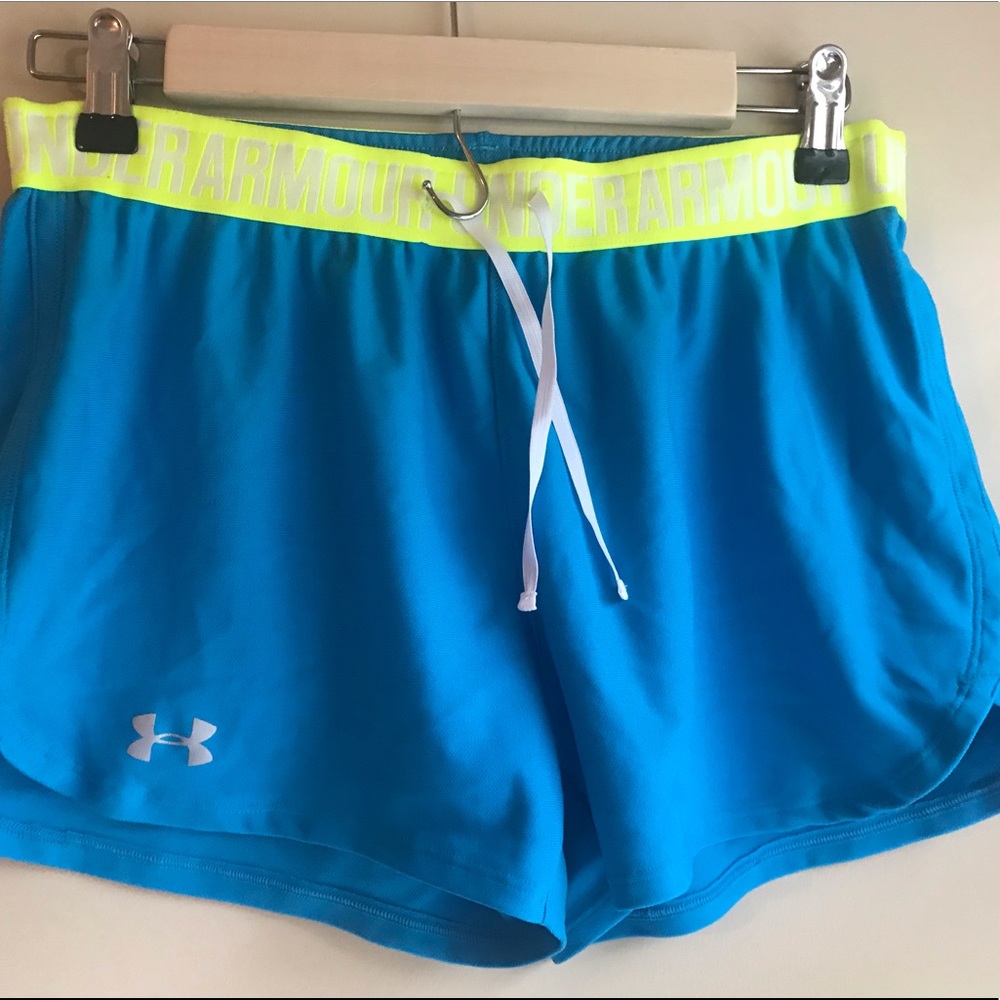 Blue athletic shorts